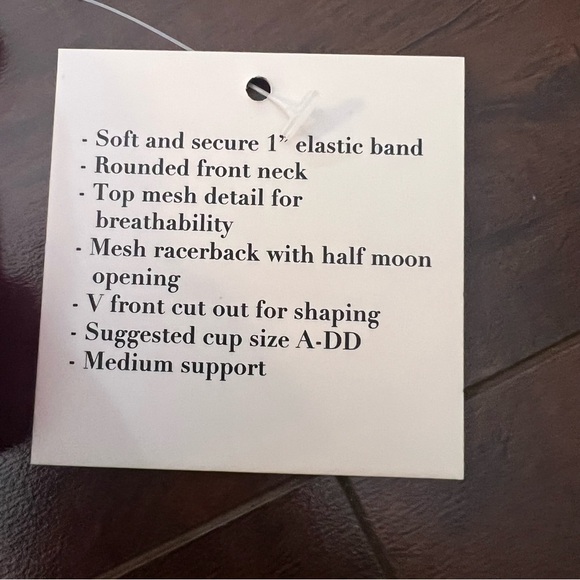 FLEO Maeve Sports Bra Light Support Black Mesh High Neck Racerback Size XS NWT - Picture 10 of 10